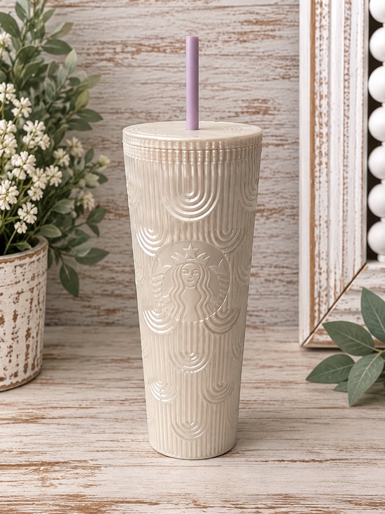 Starbucks Other - NWT Starbucks Pearl White Mermaid 24OZ Tumbler.